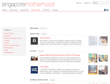 Tablet Screenshot of directory.singaporemotherhood.com